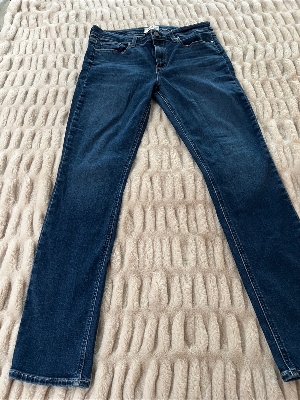 PAIGE Indigo Blue Skinny Jeans -Strechy